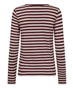Dames longsleeve bordeaux