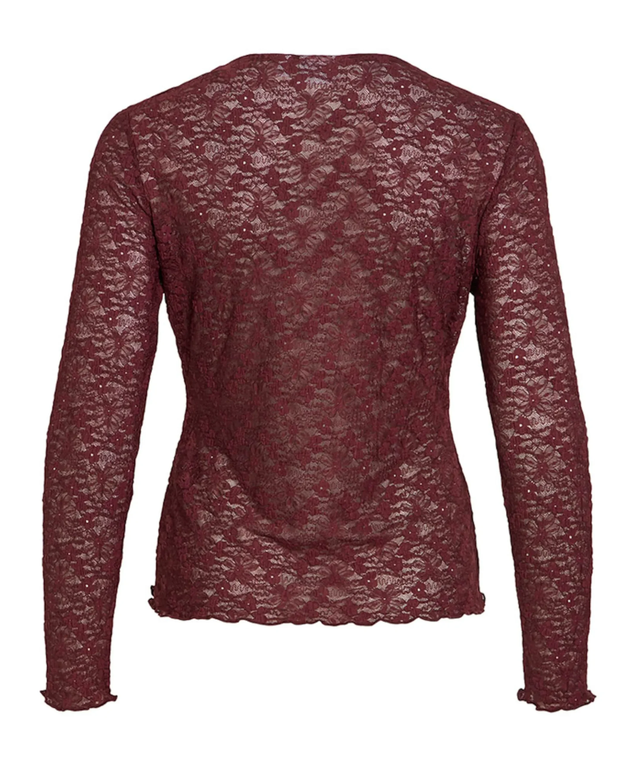 Dames longsleeve bordeaux