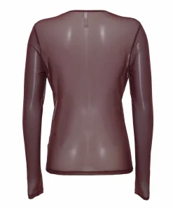 Dames longsleeve bordeaux