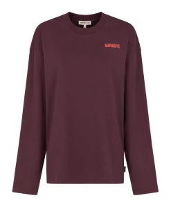 Dames longsleeve bordeaux