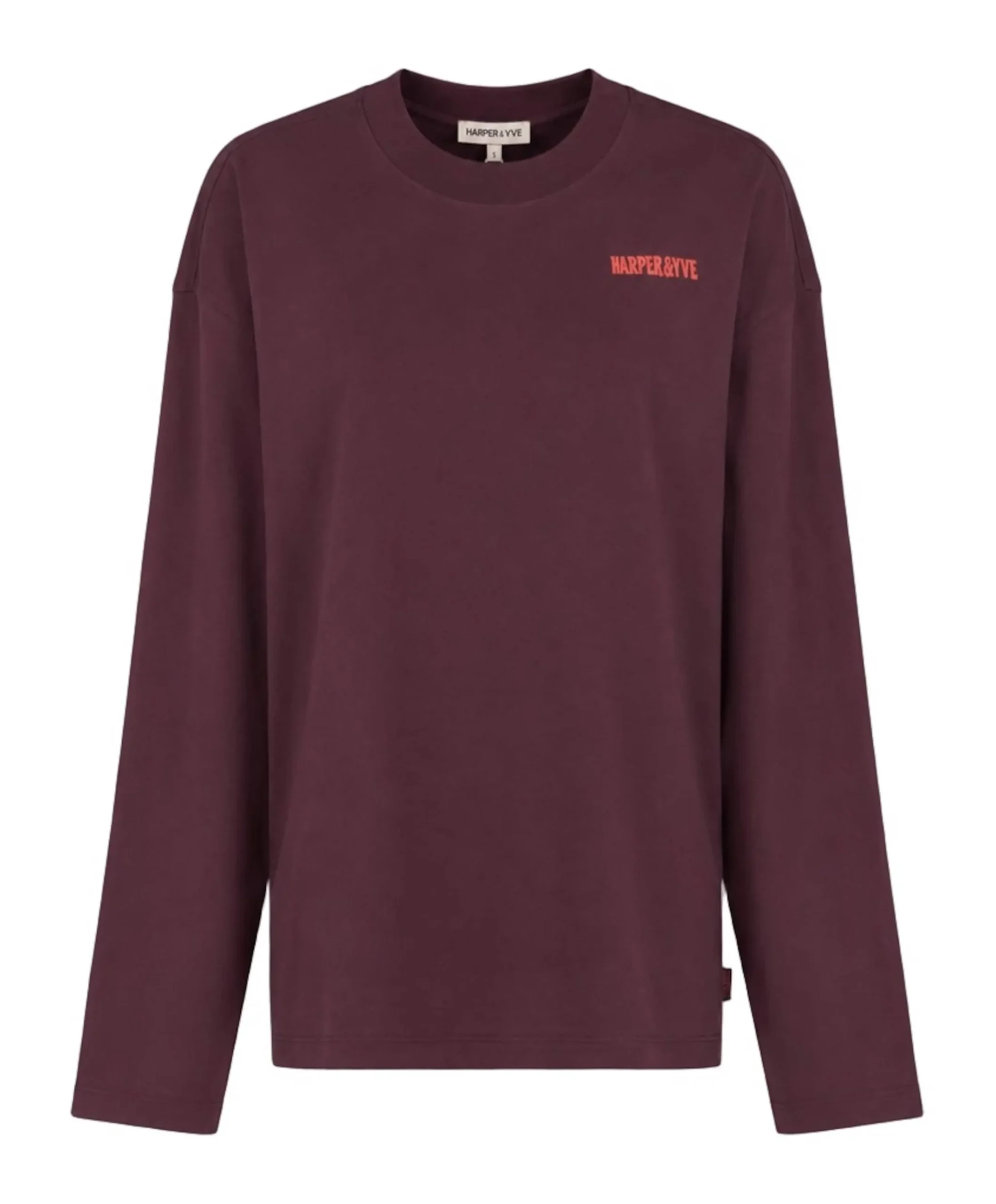 Dames longsleeve bordeaux