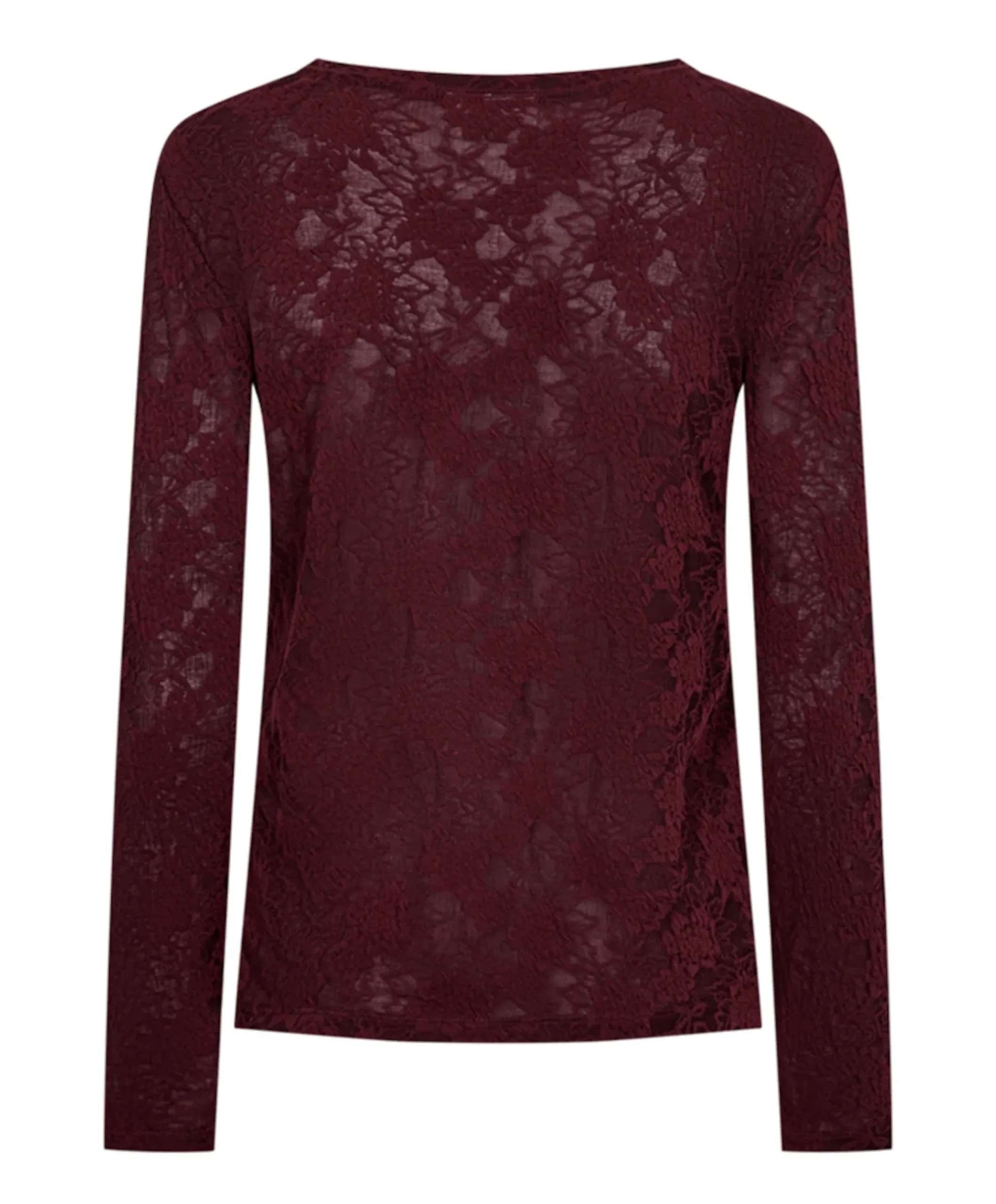 Dames longsleeve bordeaux
