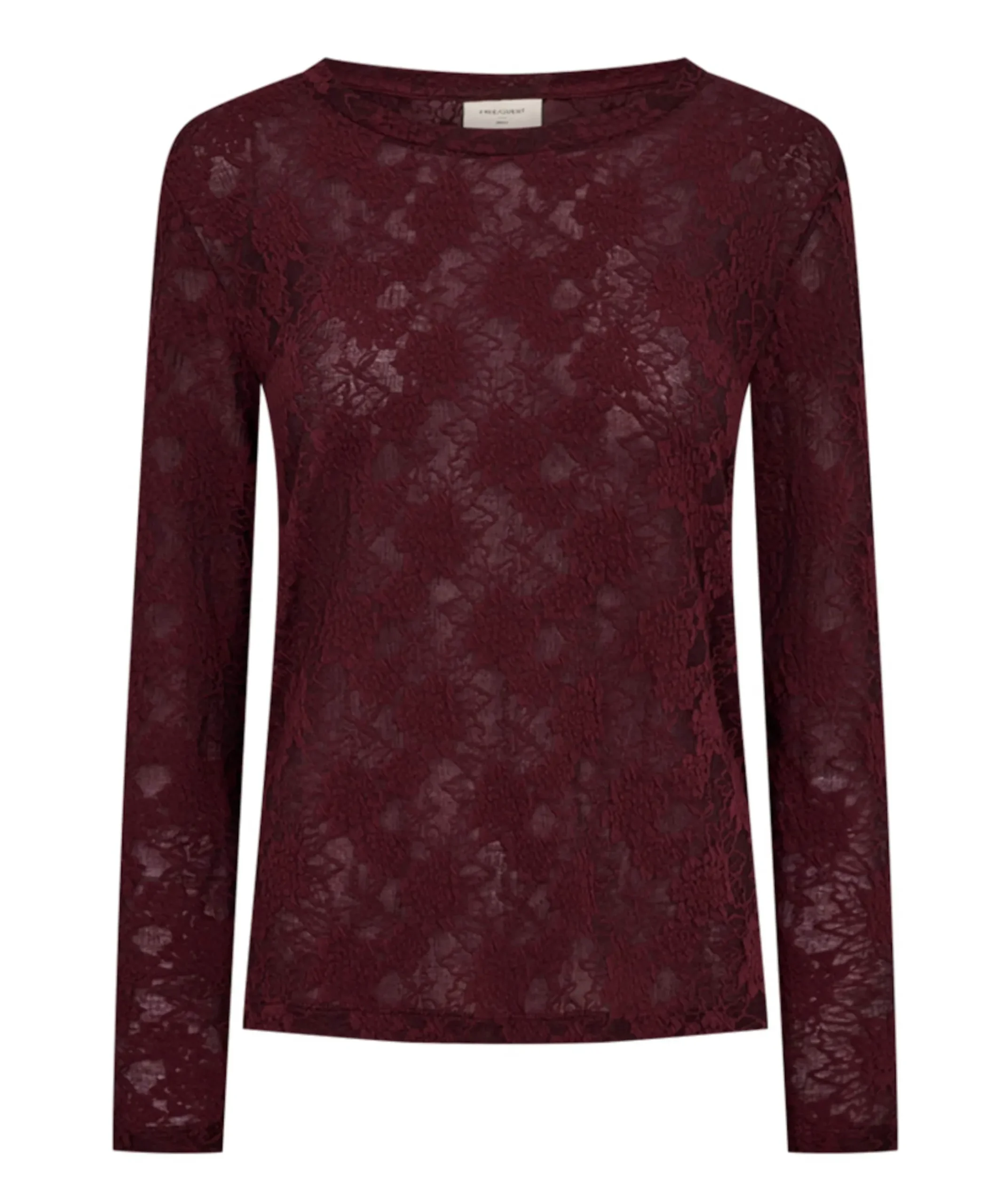 Dames longsleeve bordeaux