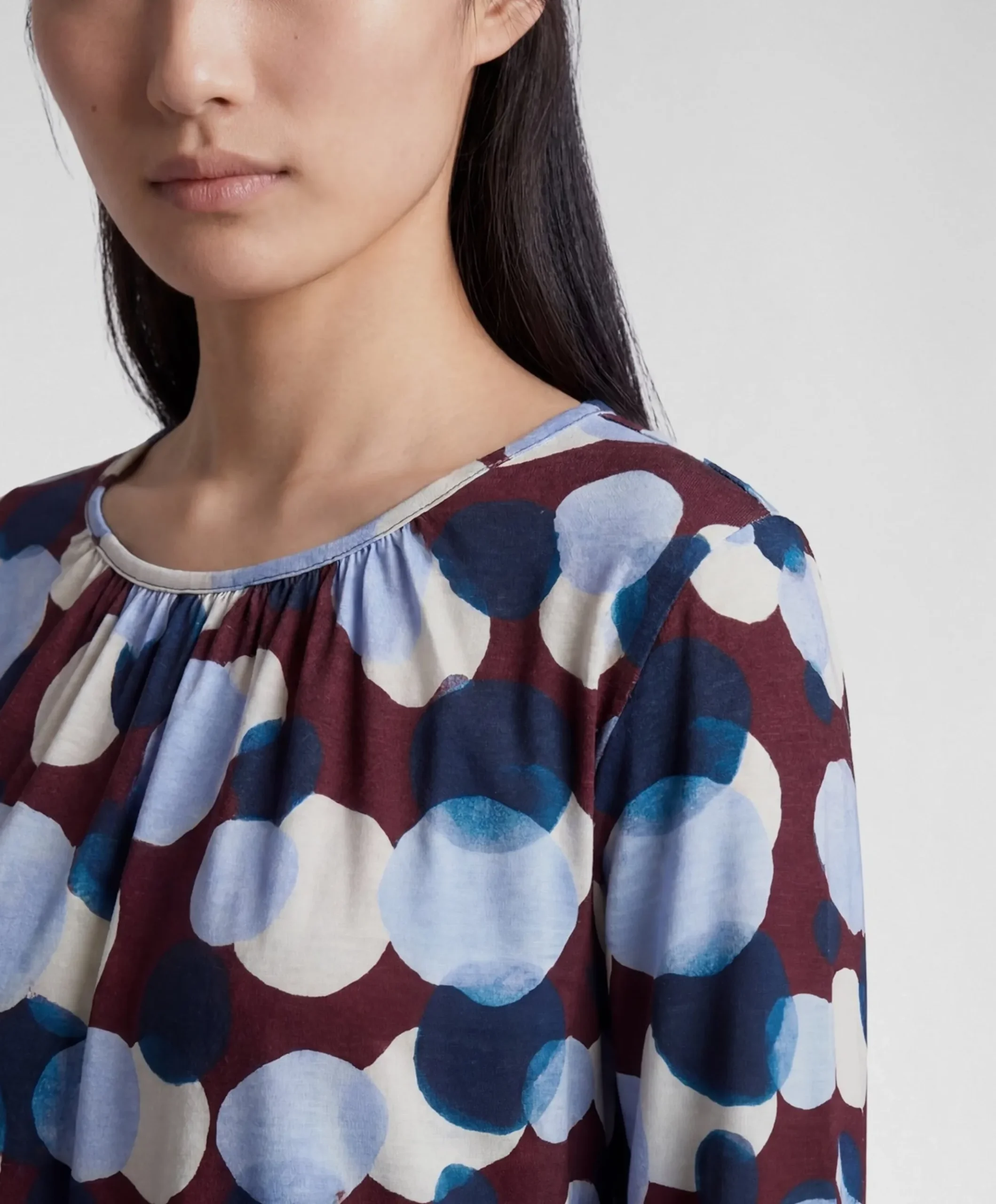 Dames longsleeve bordeaux