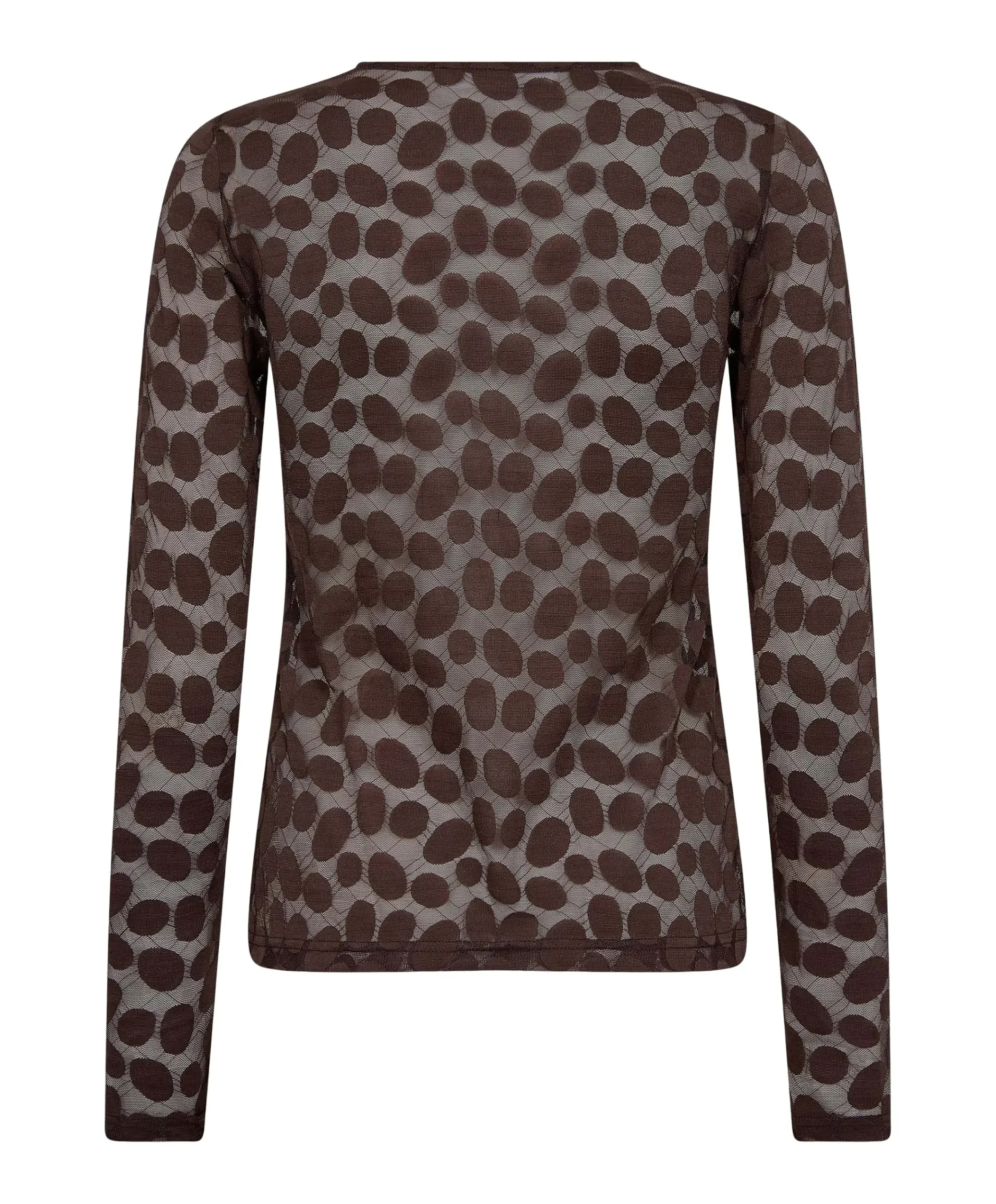 Dames longsleeve bruin