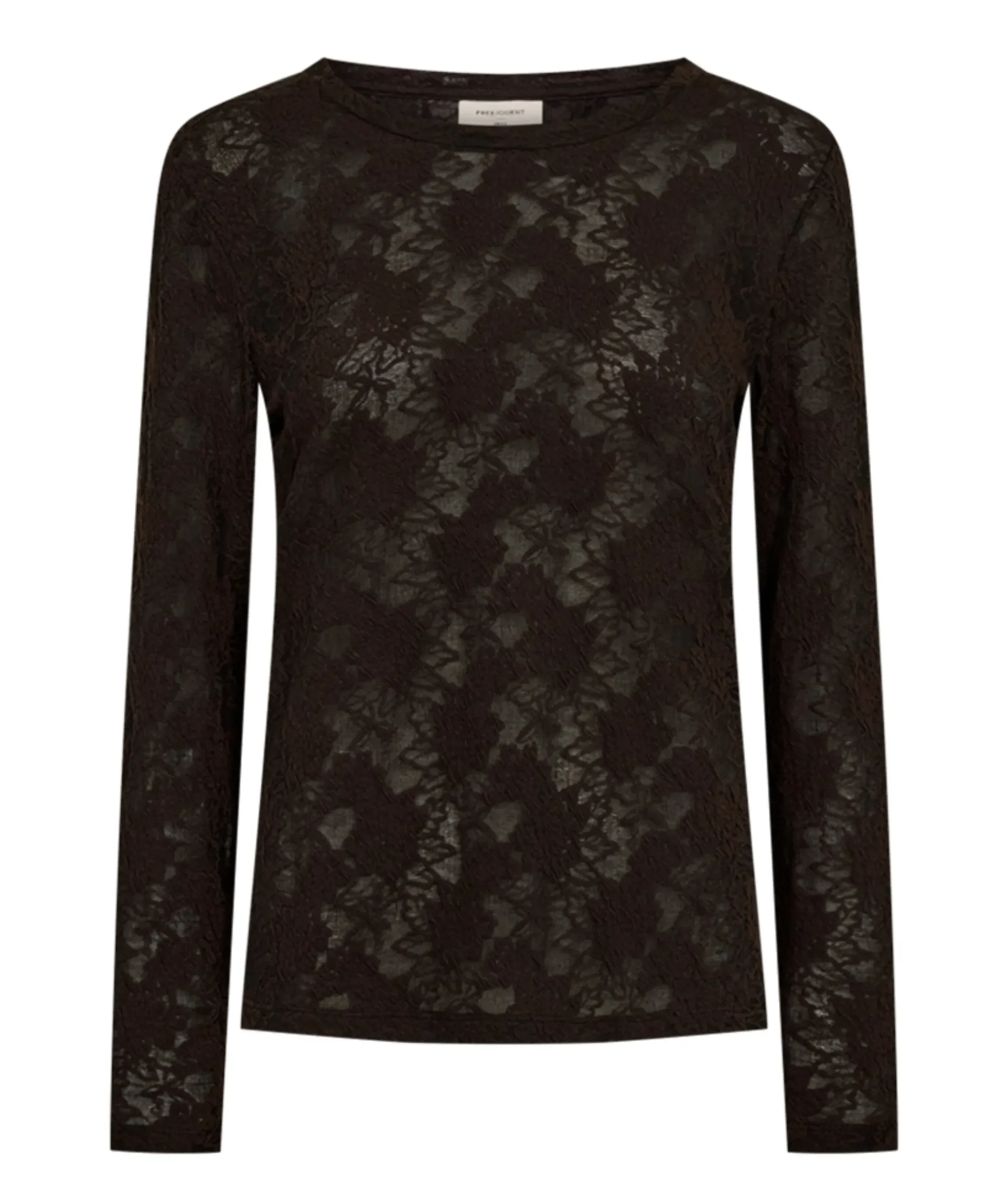 Dames longsleeve bruin