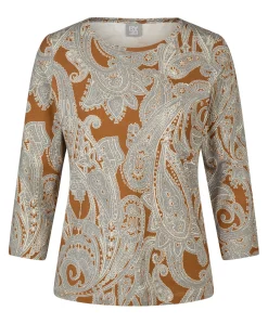 Dames longsleeve bruin