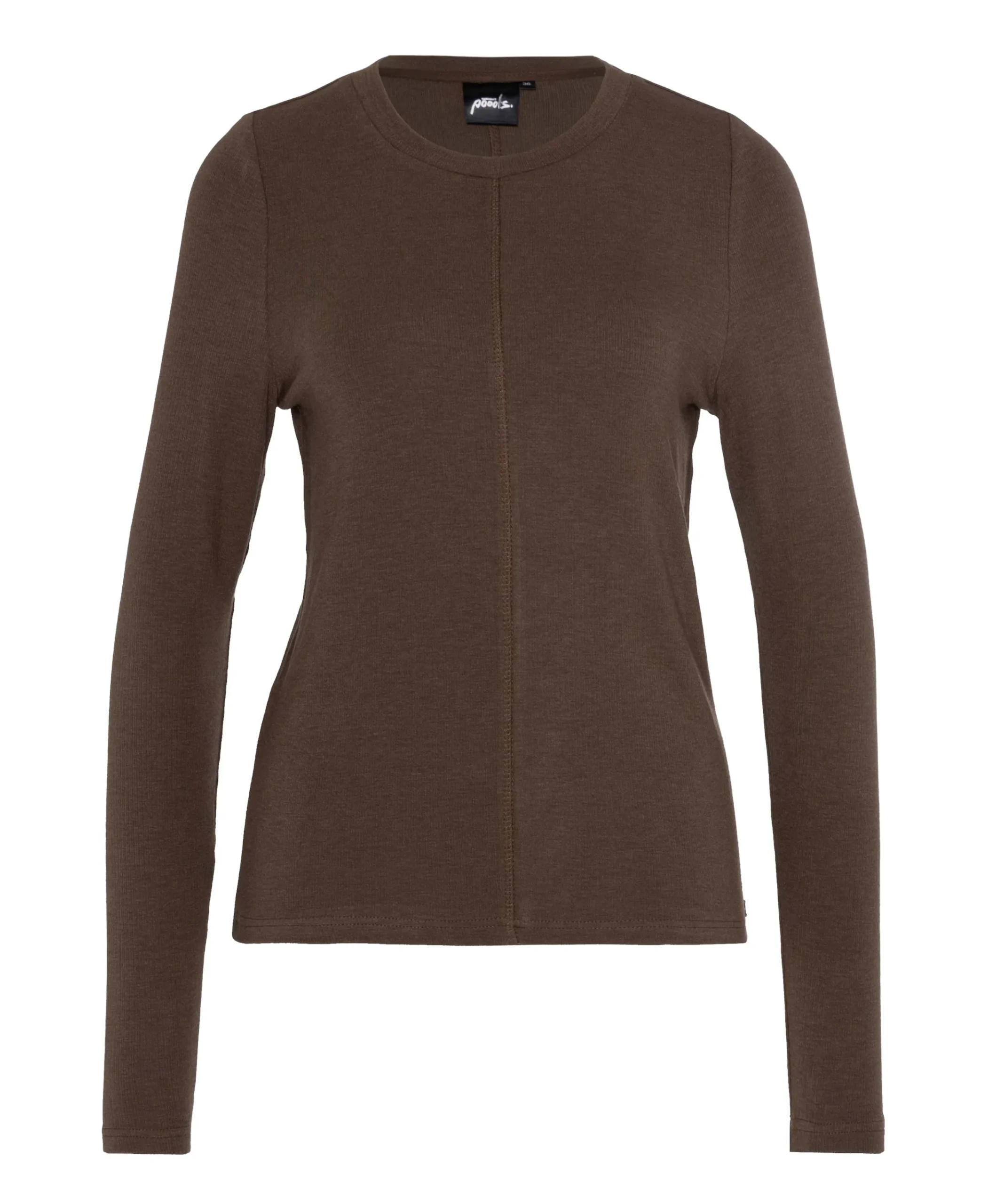 Dames longsleeve bruin