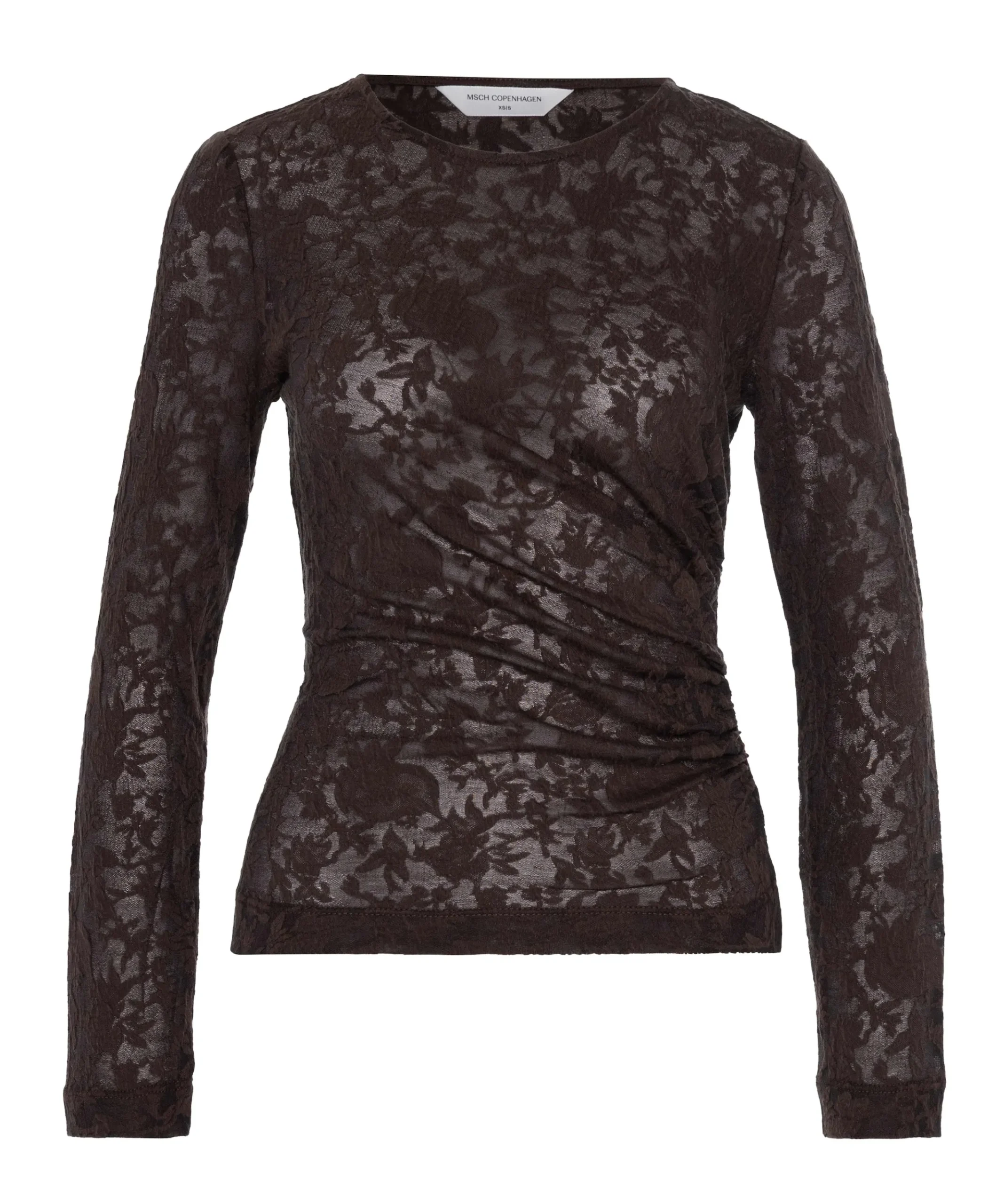 Dames longsleeve bruin