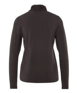 Dames longsleeve bruin