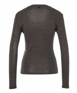 Dames longsleeve bruin
