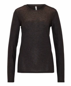 Dames longsleeve bruin