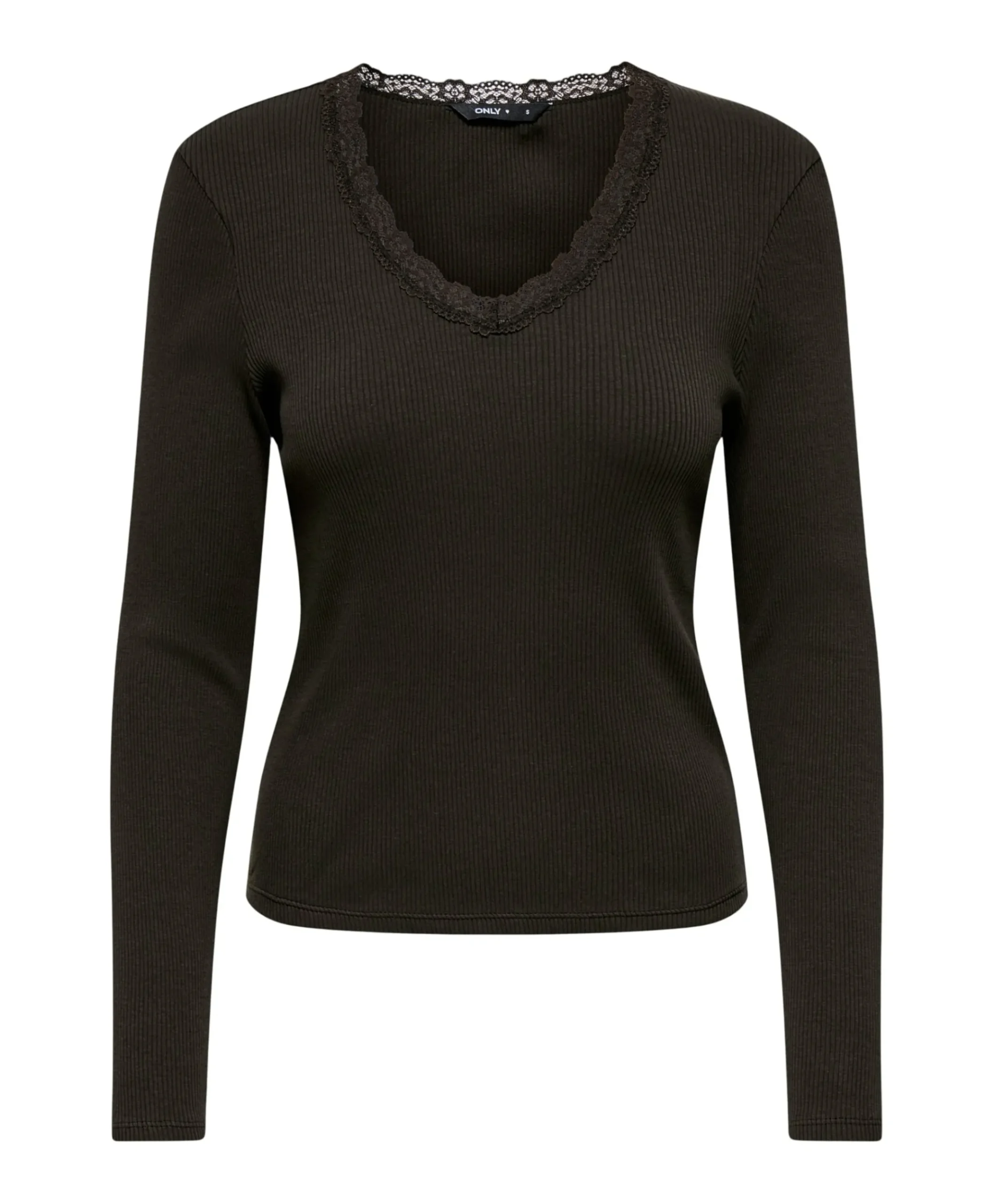 Dames longsleeve bruin