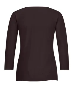 Dames longsleeve bruin