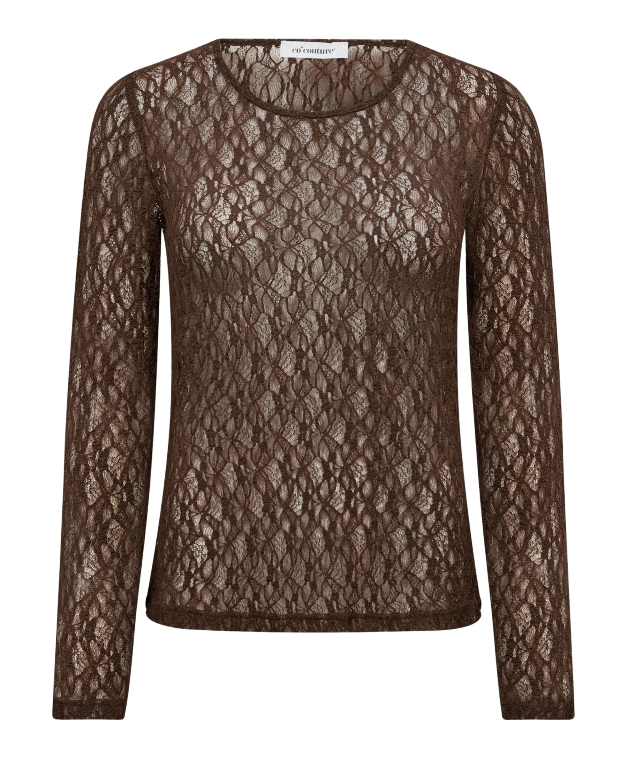 Dames longsleeve bruin