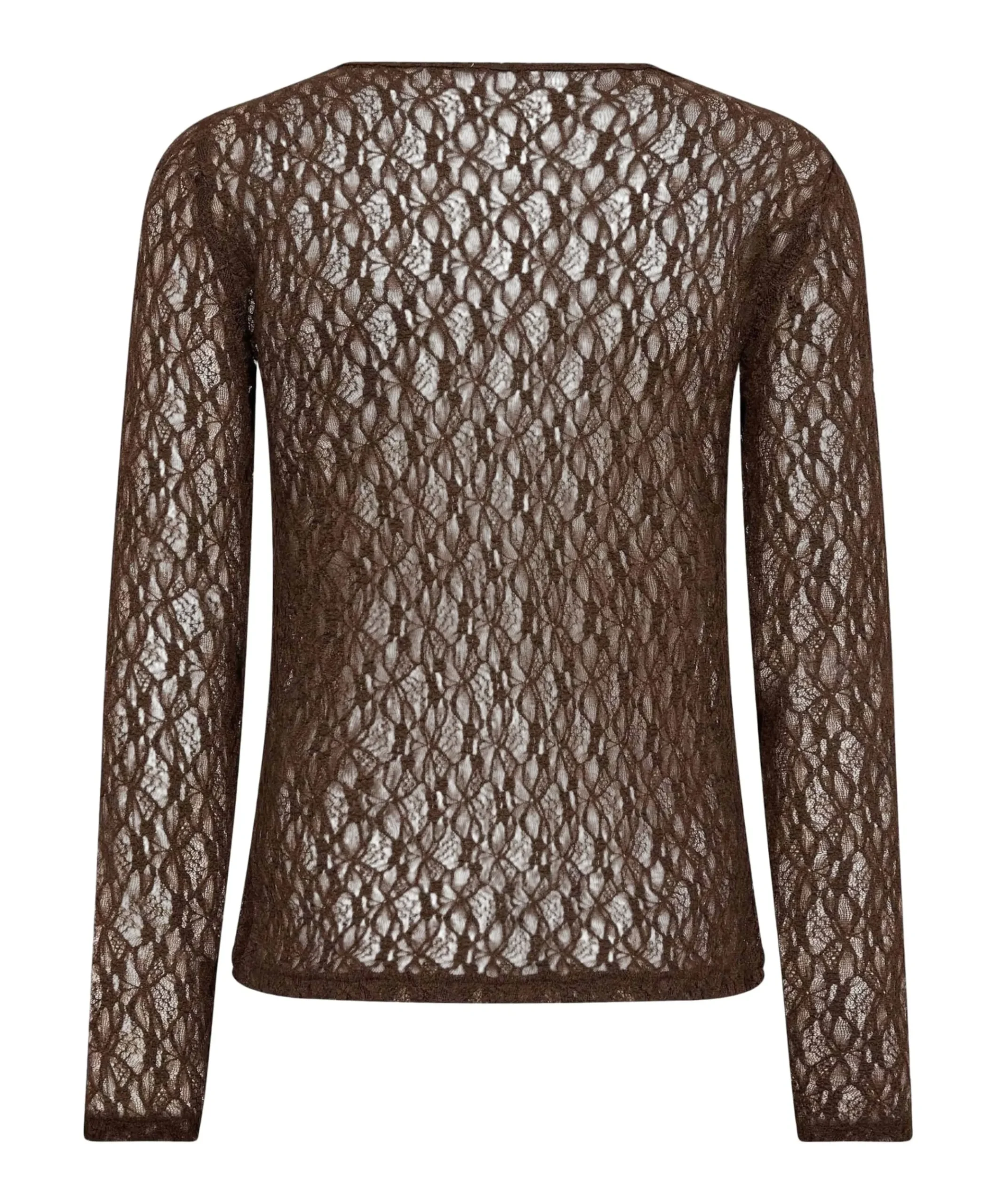 Dames longsleeve bruin