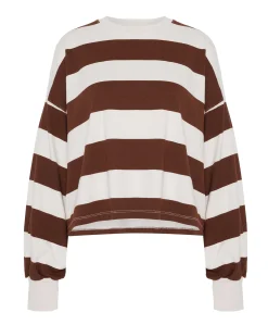 Dames longsleeve bruin