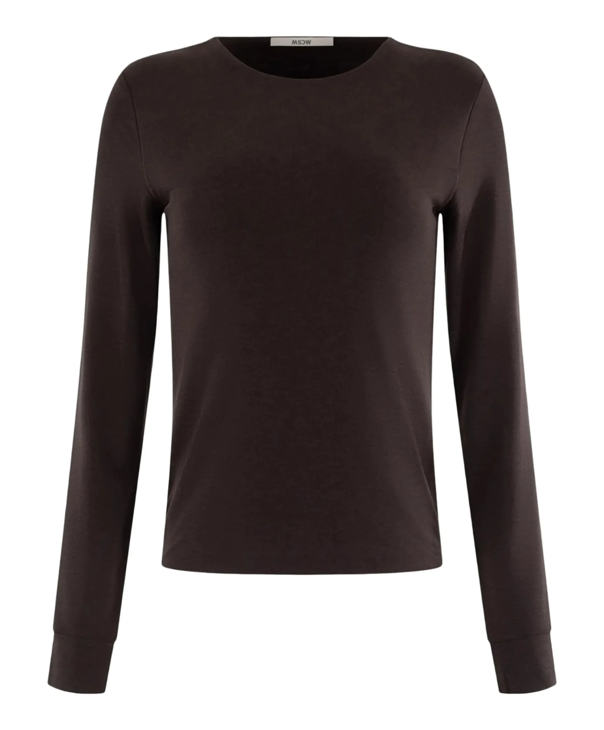 Dames longsleeve bruin