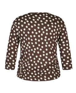 Dames longsleeve bruin