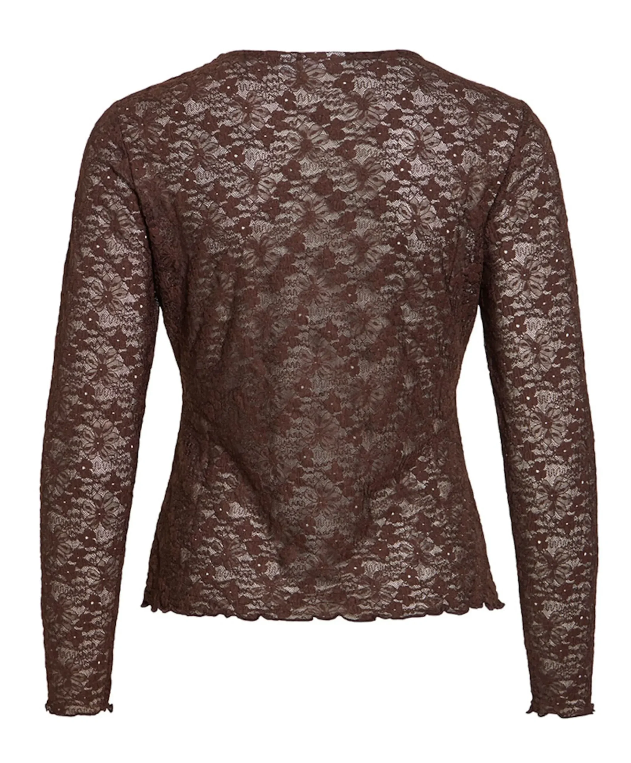 Dames longsleeve bruin