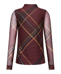 Dames longsleeve bruin