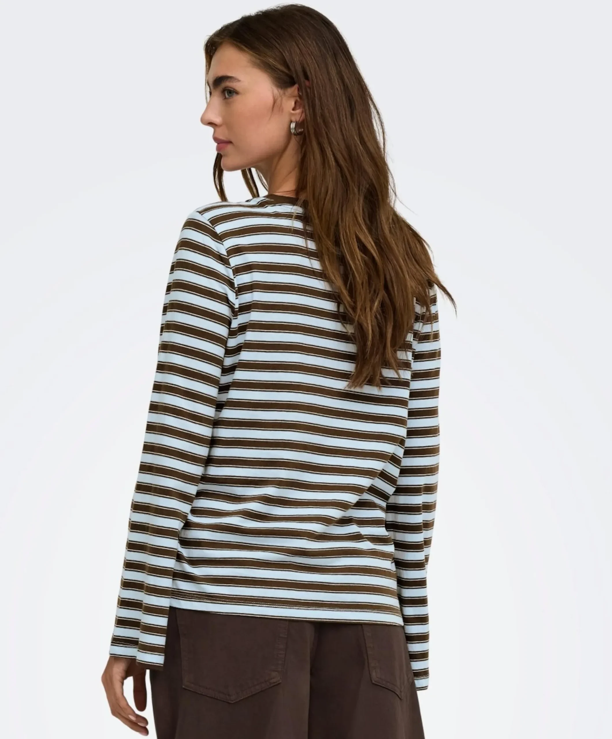 Dames longsleeve bruin