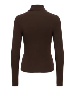 Dames longsleeve bruin