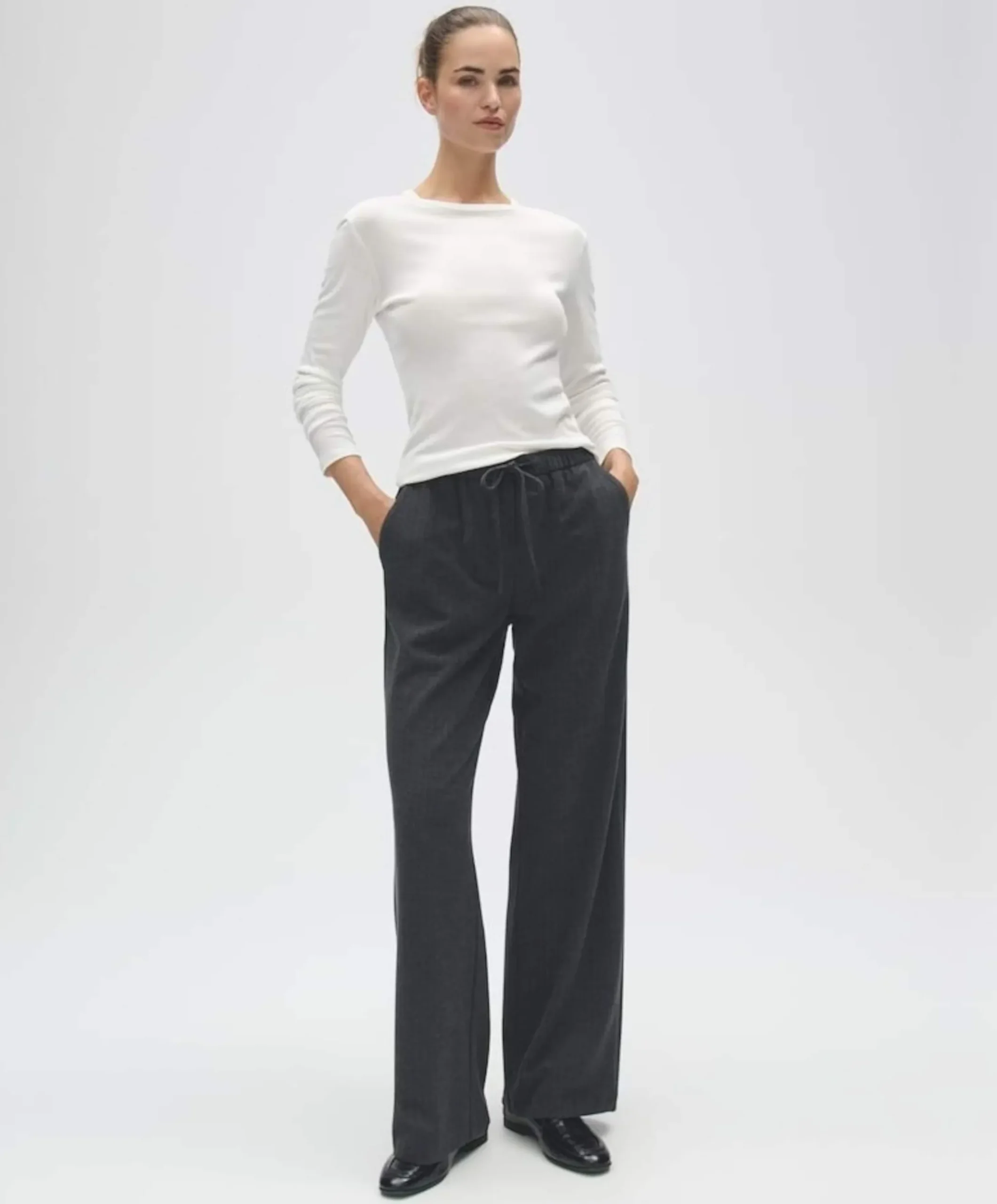 Dames longsleeve ecru