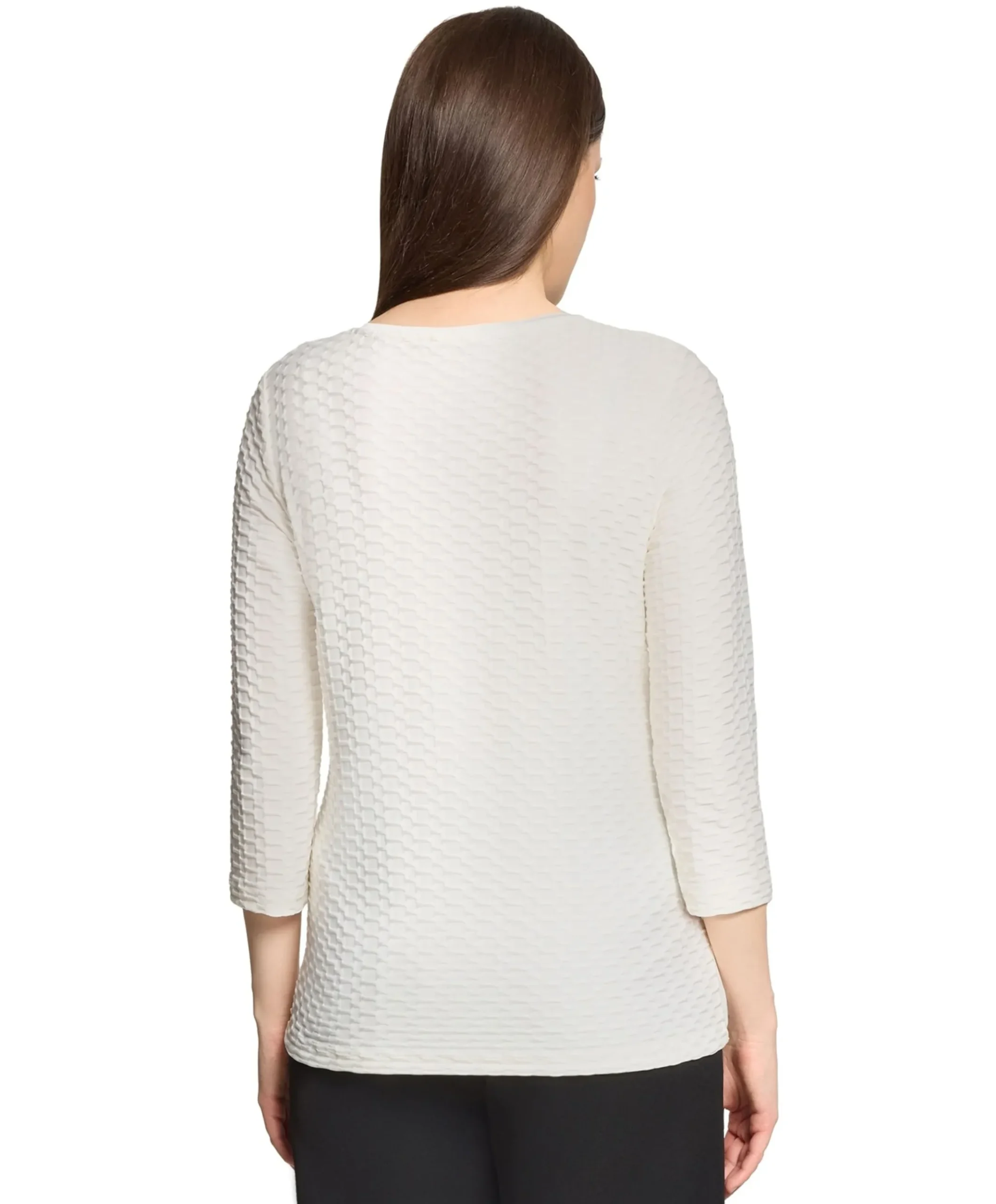 Dames longsleeve ecru