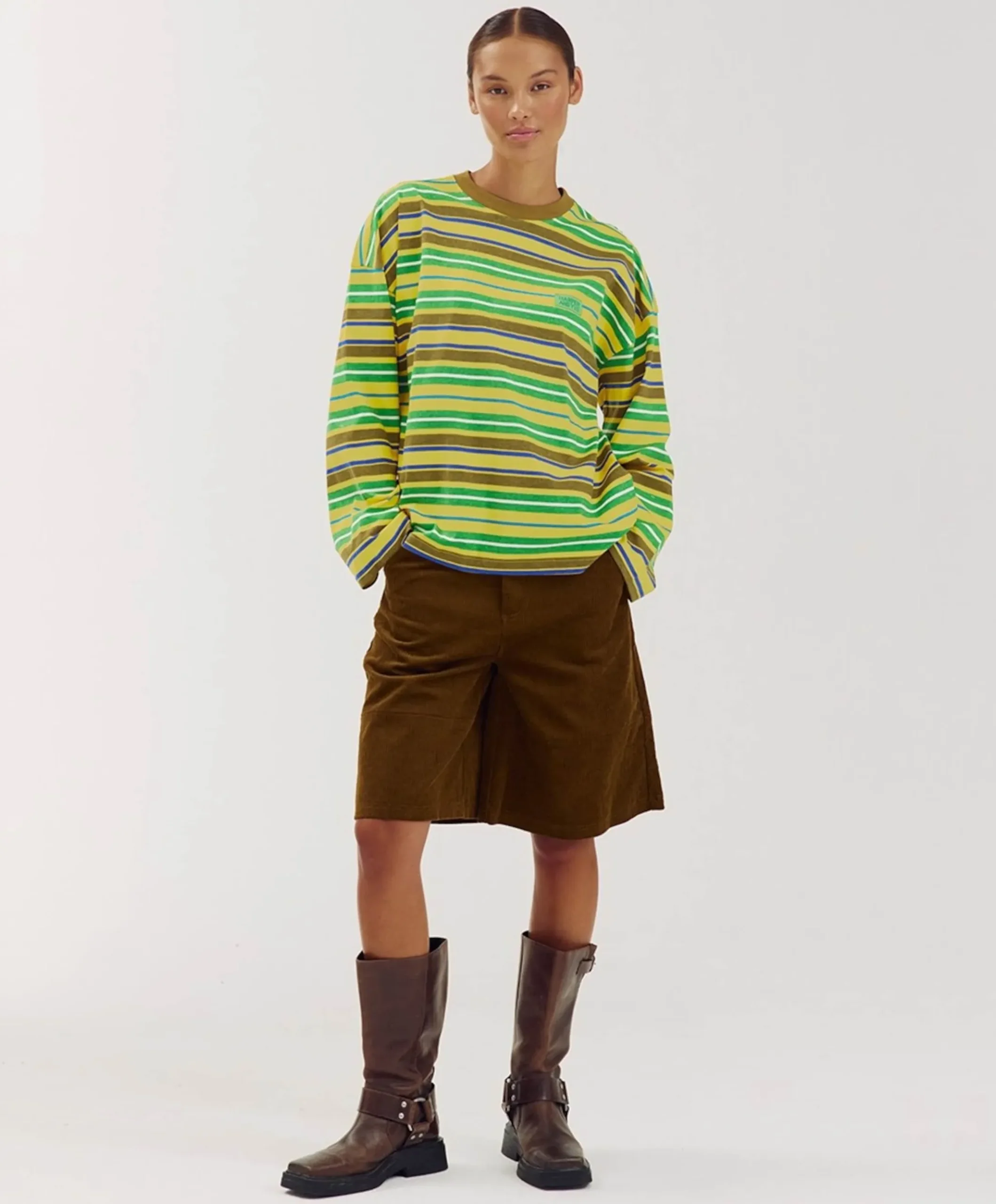 Dames longsleeve geel
