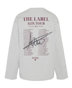 Dames longsleeve grijs