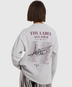 Dames longsleeve grijs