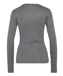 Dames longsleeve grijs