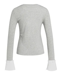 Dames longsleeve grijs