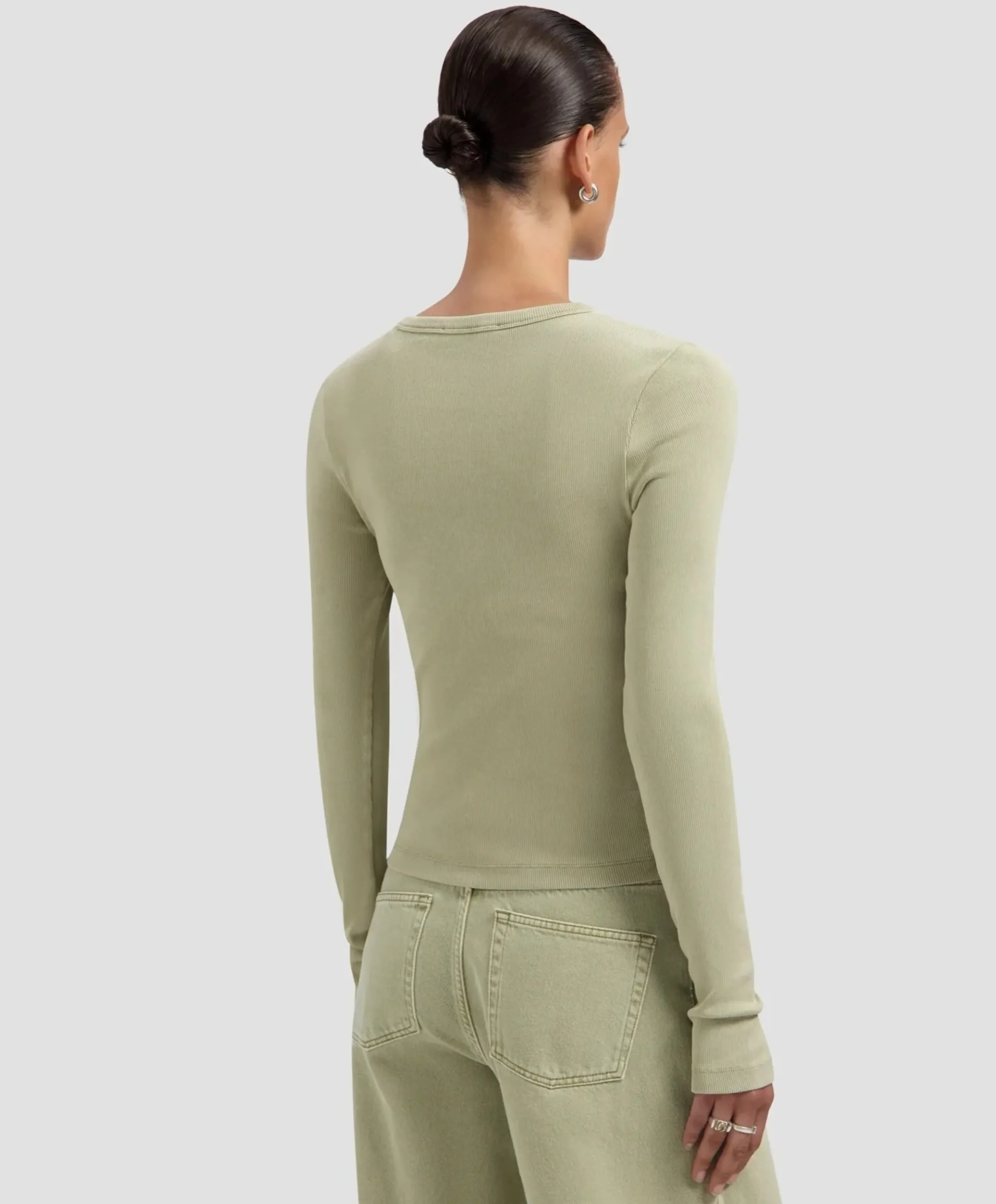 Dames longsleeve groen