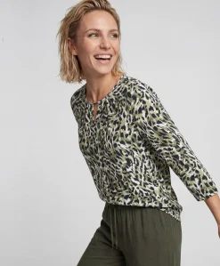 Dames longsleeve groen