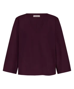 Dames longsleeve paars