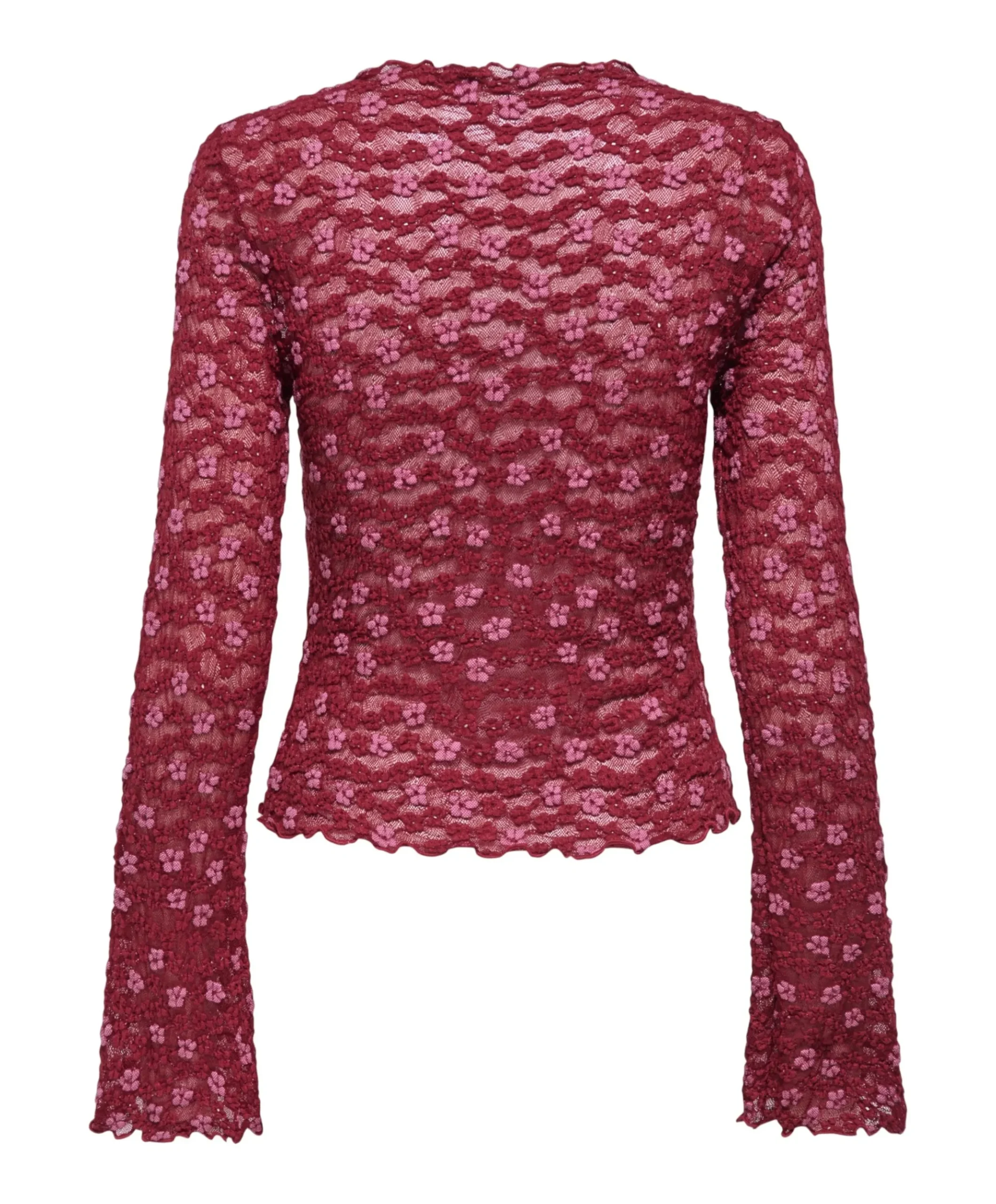 Dames longsleeve rood