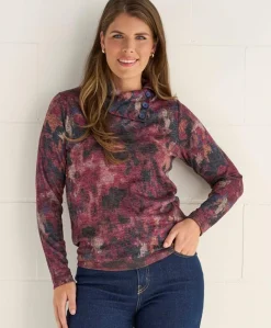 Dames longsleeve rood
