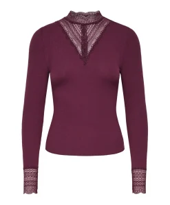 Dames longsleeve rood