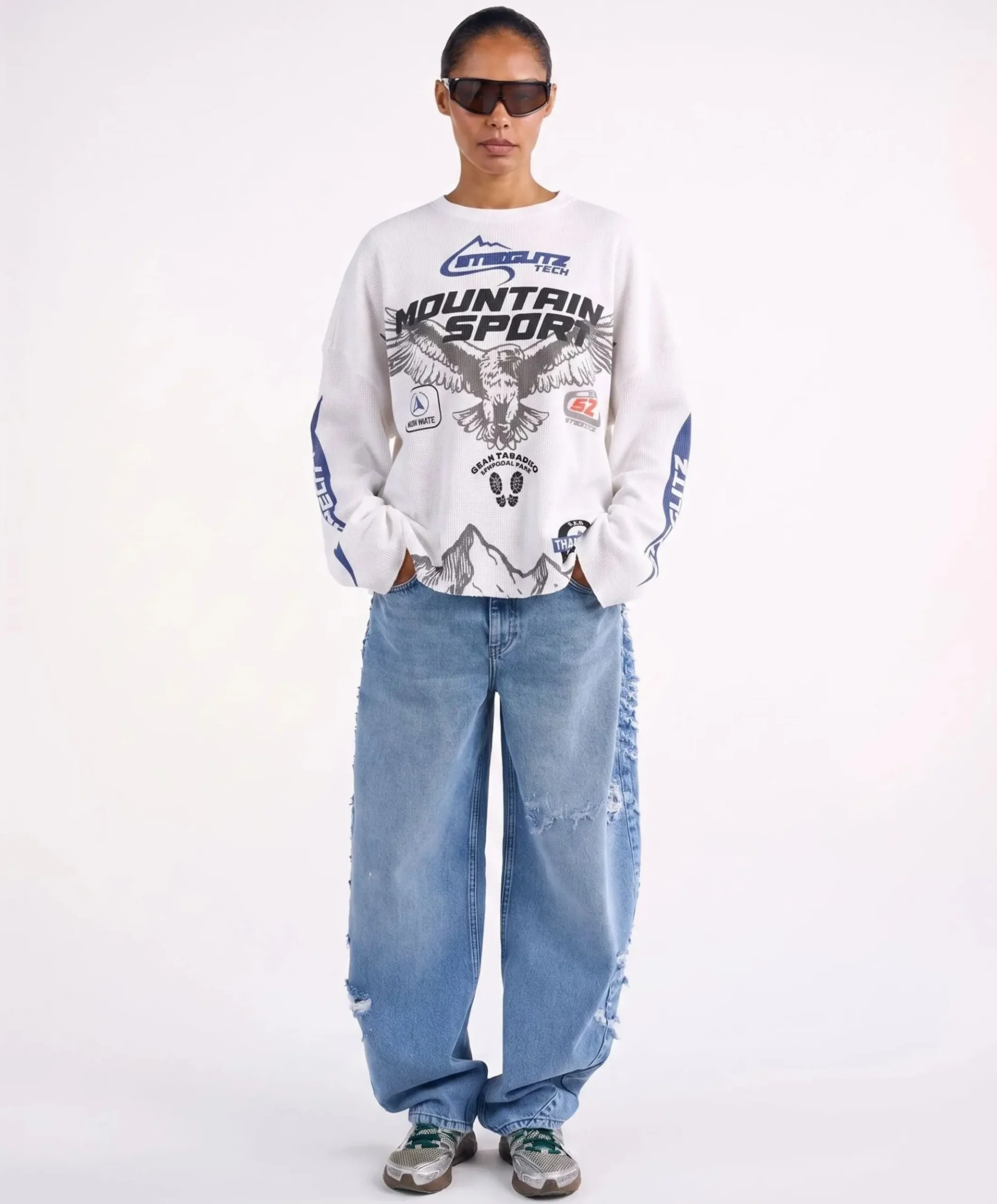 Dames longsleeve wit