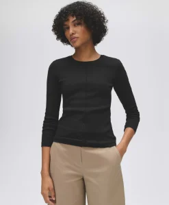 Dames longsleeve zwart