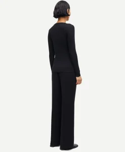 Dames longsleeve zwart