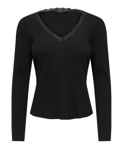 Dames longsleeve zwart