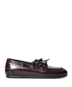 Dames mocassins bordeaux