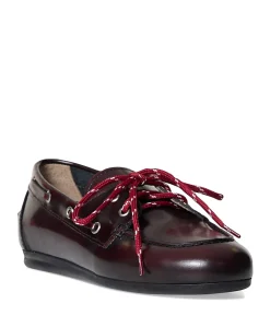 Dames mocassins bordeaux