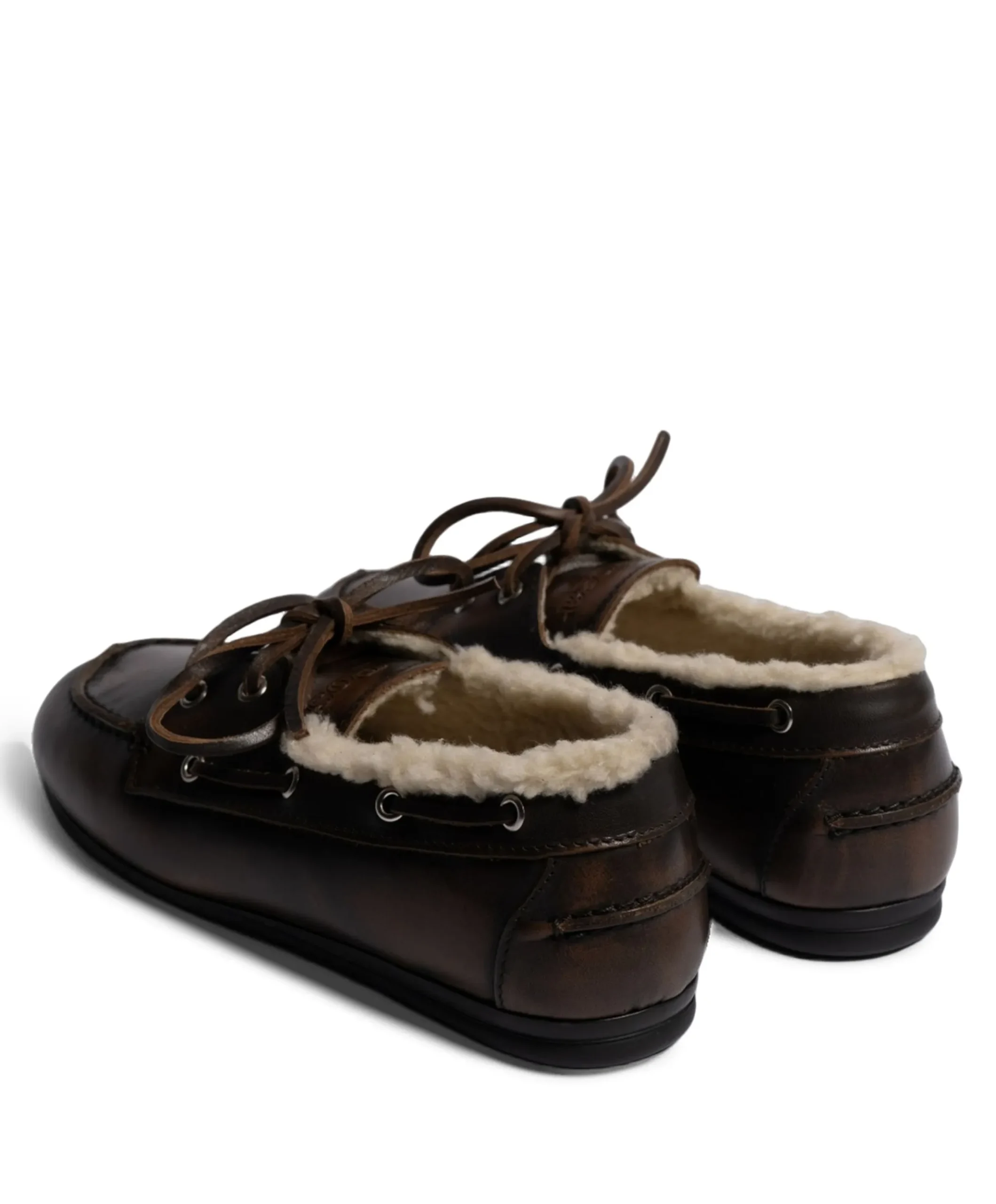 dames mocassins bruin
