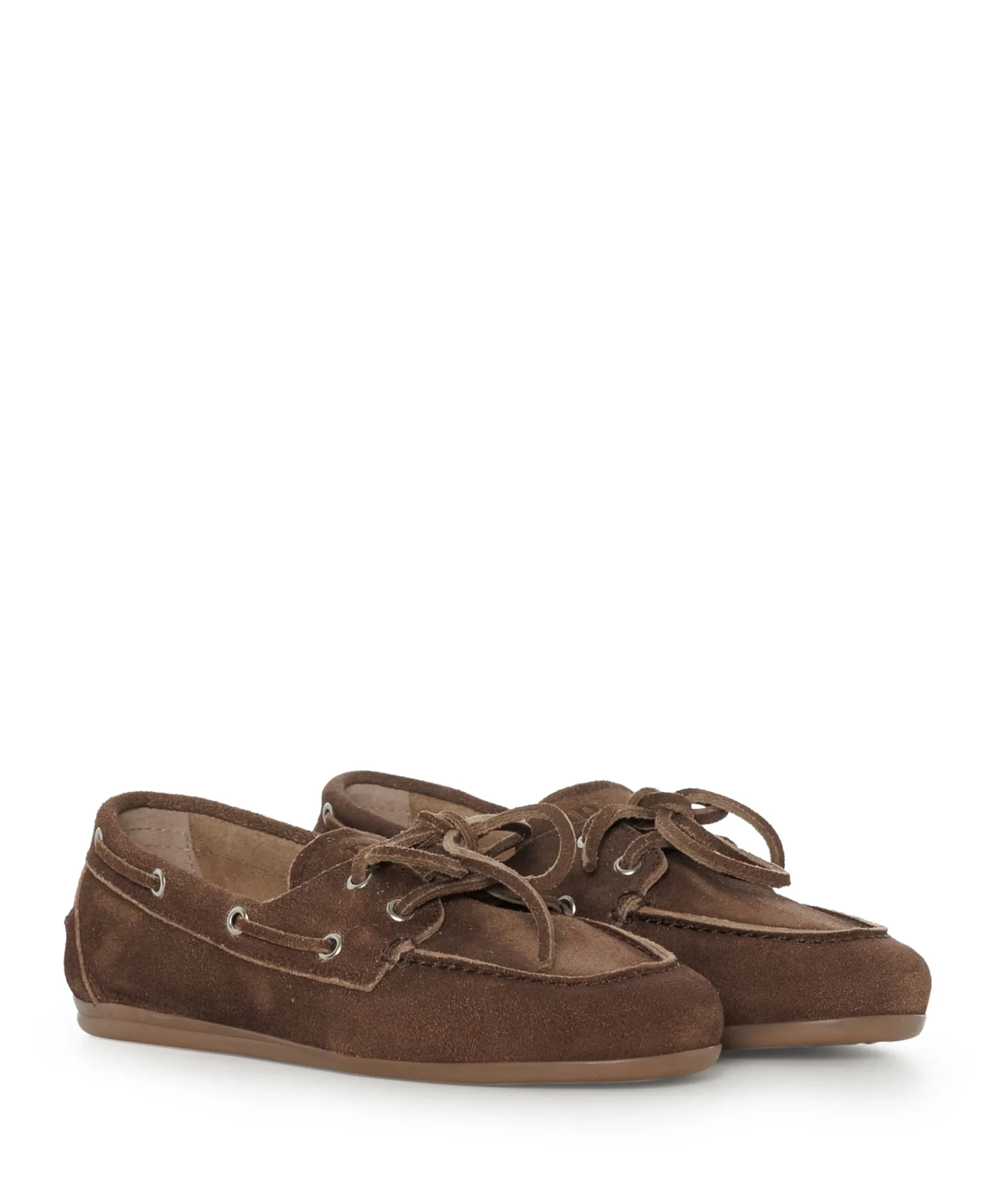 dames mocassins bruin