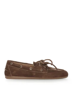 dames mocassins bruin