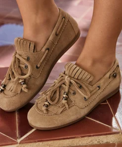 Dames mocassins June Loua beige